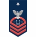 Navy Senior Chief Red E-8 Sonar Technician ST Decal Sticker