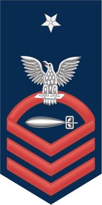 Navy Senior Chief Red E-8 Torpedoman's Mate TM Decal Sticker
