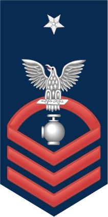 Navy Senior Chief Red E-8 Utilitiesman UT Decal Sticker