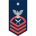 Navy Senior Chief Red E-8 Yeoman YN Decal Sticker