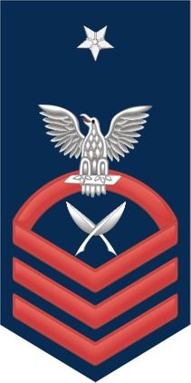 Navy Senior Chief Red E-8 Yeoman YN Decal Sticker