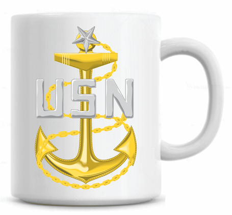 Navy Senior Chief Sticker Coffee Mug