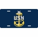 Navy Senior Chief Sticker License Plate