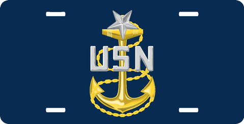 Navy Senior Chief Sticker License Plate