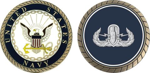 Navy Senior Explosive Ordnance Disposal Challenge Coin