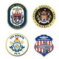 Navy Ship Insignia Vinyl Transfer Decals Thumbnail Illustration