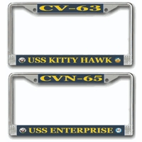 Navy Ships License Plate Frames Thumbnail Illustration