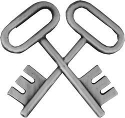 Navy Shopkeeper SK 7/8" Lapel Pin