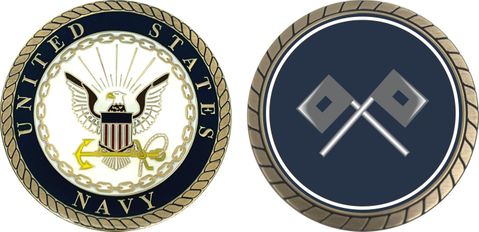 Navy Signalman Challenge Coin
