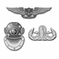 Navy Silver Combat Badge Vinyl Transfer Decals Thumbnail Illustration
