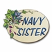 Navy Sister  Pride Vinyl Transfer Decal
