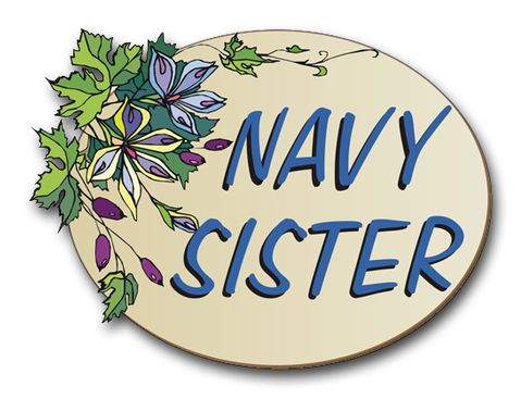 Navy Sister  Pride Vinyl Transfer Decal