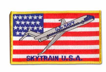 Navy Skytrain USA C-9 4" Military Patch