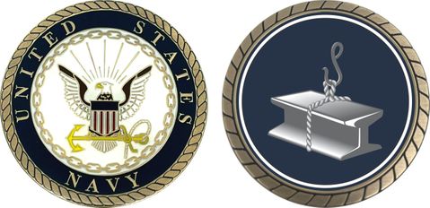 Navy Steelworker Challenge Coin