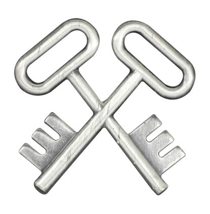 NAVY STOREKEEPER ( SK ) BALLCAP PIN (1 inch)