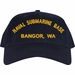 Navy Submarine Base Bangor Text Only Embroidered Cap