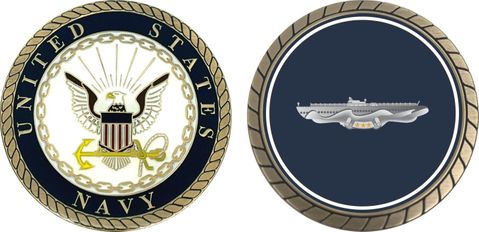 Navy Submarine Combat Patrol Challenge Coin