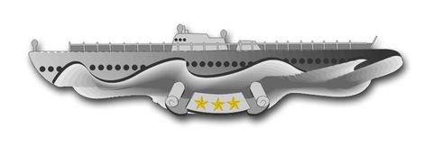 Navy Submarine Combat Patrol Vinyl Transfer Decal