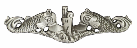 Navy Submarine Enlisted Badge - Oxidized Finish
