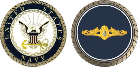 Navy Submarine Medical Challenge Coin