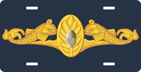 Navy Submarine Medical License Plate