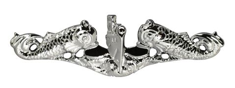 Navy Submarine Enlisted Badge - Mirrored Finish