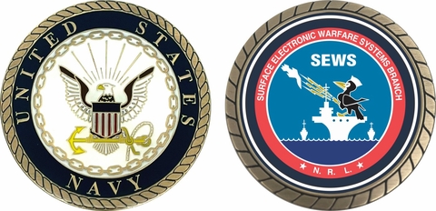 Navy Surface Electronic Warfare Systems Challenge Coin