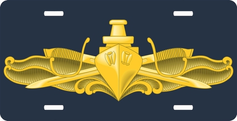 Navy Surface Warfare Officer License Plate