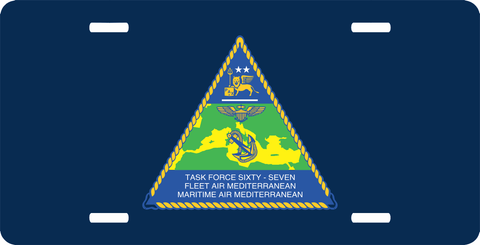 Navy Task Force 67 License Plate