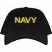 Navy Text Only USA Cap