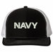 Navy Text Only USA Mesh-Back Cap