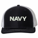 Navy Text Only USA Mesh-Back Cap
