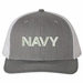 Navy Text Only USA Mesh-Back Cap
