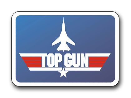 Navy Top Gun Vinyl Transfer Decal