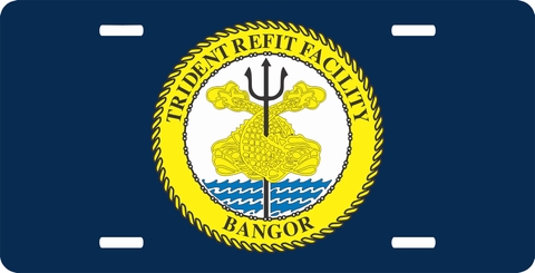 Navy Trident Refit Facility License Plate