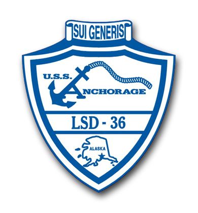 Navy U.S.S. Anchorage LSD-36 Vinyl Transfer Decal