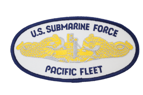 Navy U.S. Sub Force Pacific Fleet Gold 5.25" Military Patch