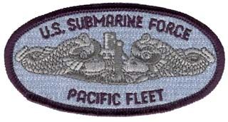 Navy U.S. Sub Force Pacific Fleet 5.25" Military Patch