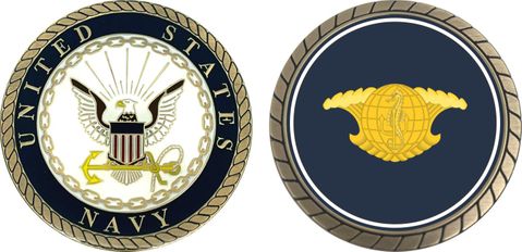 Navy Undersea Surveillance Challenge Coin