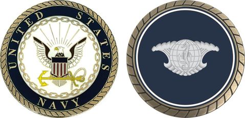 Navy Undersea Surveillance Challenge Coin