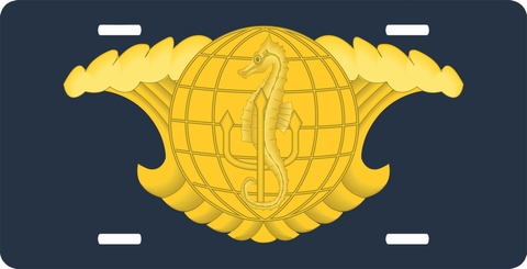Navy Undersea Surveillance License Plate