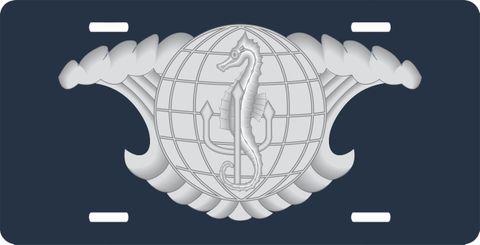Navy Undersea Surveillance License Plate