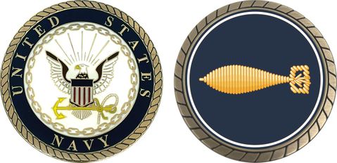 Navy Underwater Ordnance Technician Challenge Coin