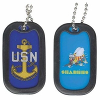 Navy ( USN ) Pride Dog Tags Thumbnail Illustration
