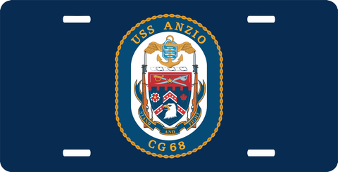 Navy USS Anzio CG-68 License Plate