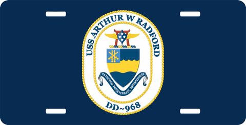 Navy USS Arthur W License Plate