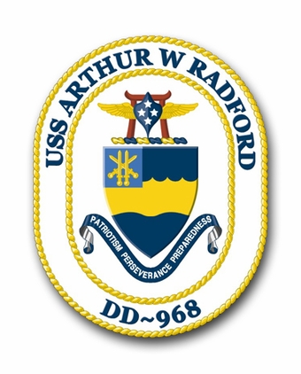 Navy USS Arthur W. Radford DD-968 Vinyl Transfer Decal