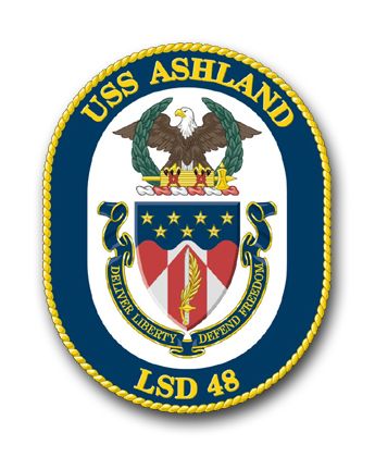Navy USS Ashland LSD-48 Vinyl Transfer Decal