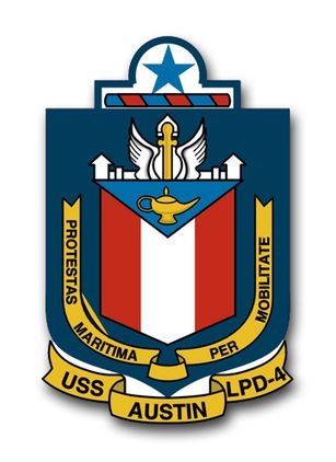 Navy USS Austin LPD-4 Vinyl Transfer Decal