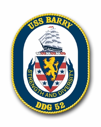 Navy USS Barry DDG-52 Vinyl Transfer Decal